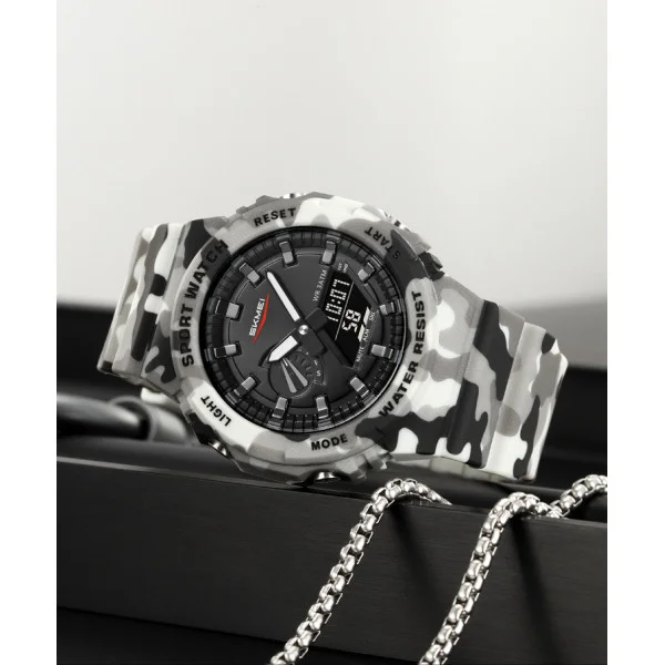 Спортивний чоловічий годинник Skmei 2351CMGY Camo Grey фото 4