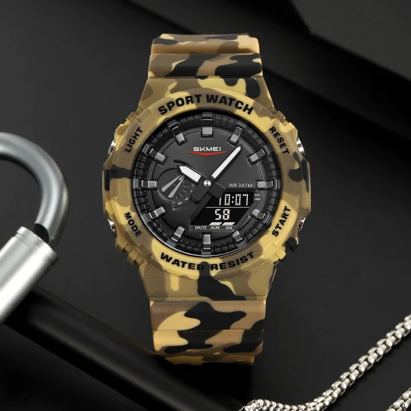 Спортивний чоловічий годинник Skmei 2351CMDT Desert Camouflage фото 5