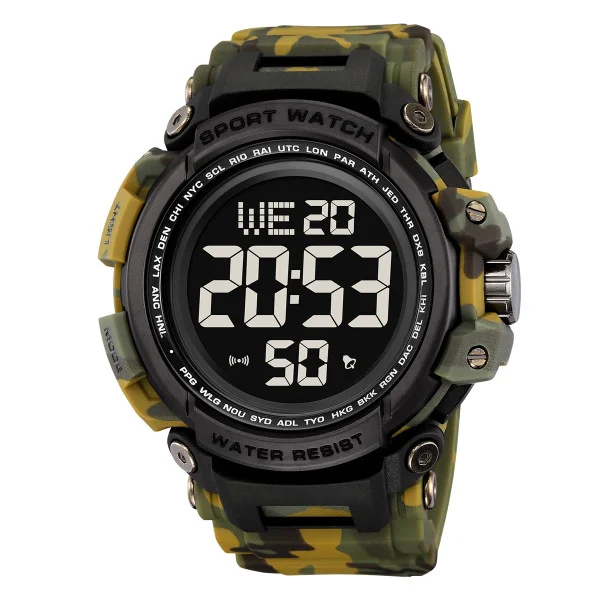 Спортивний чоловічий годинник Skmei 2422CMGN Camo Green фото 1