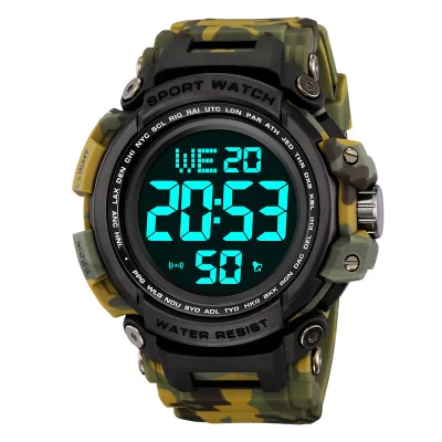 Спортивний чоловічий годинник Skmei 2422CMGN Camo Green