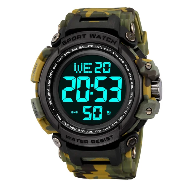 Спортивний чоловічий годинник Skmei 2422CMGN Camo Green фото 3