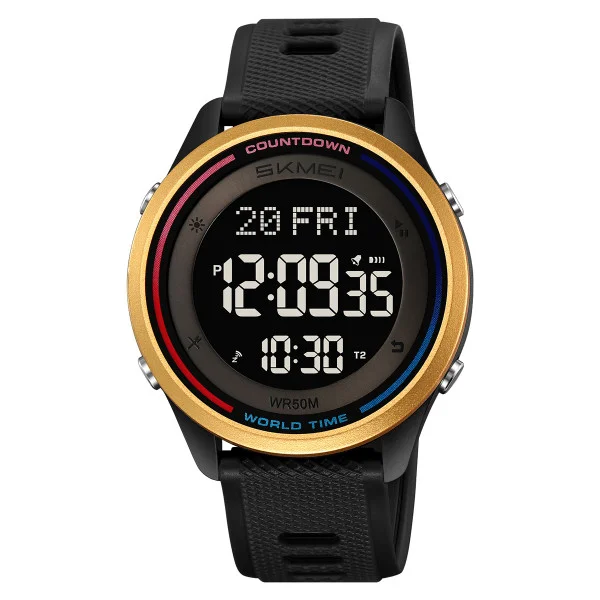 Спортивний чоловічий годинник Skmei 2348BKGD Black-Gold фото 1