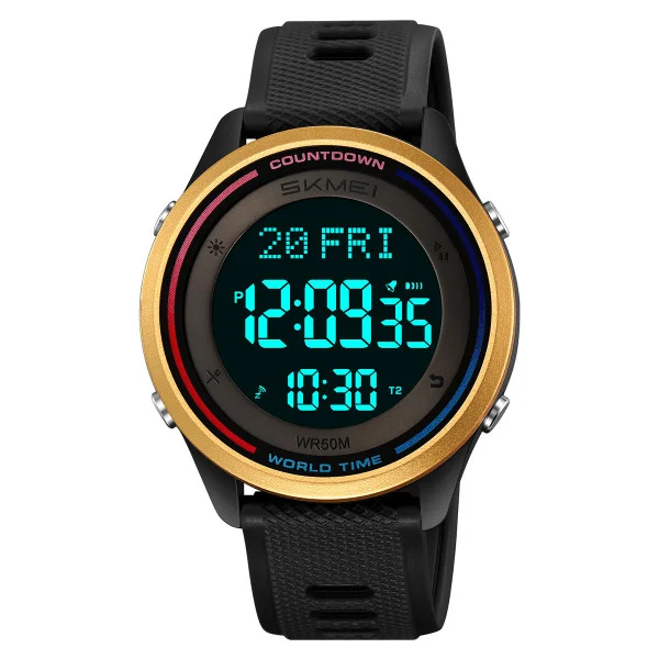 Спортивний чоловічий годинник Skmei 2348BKGD Black-Gold фото 3