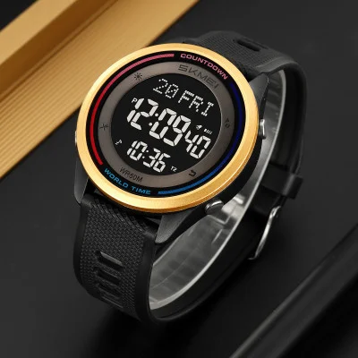 Спортивные мужские часы Skmei 2348BKGD Black-Gold