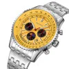 Класичний чоловічий годинник Skmei 9348GD Gold фото 3