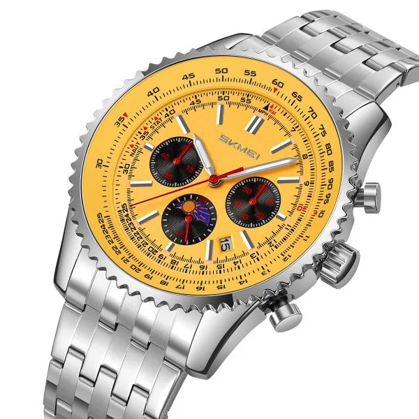 Класичний чоловічий годинник Skmei 9348GD Gold фото 3