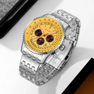 Класичний чоловічий годинник Skmei 9348GD Gold