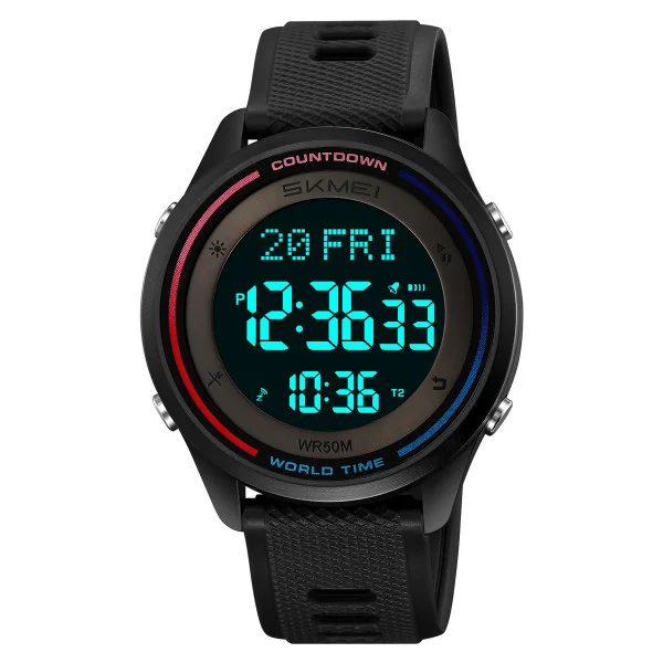 Спортивний чоловічий годинник Skmei 2348BKBK Black фото 3