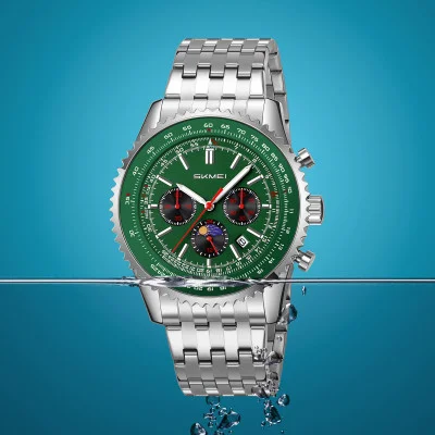 Класичний чоловічий годинник Skmei 9348GN Green