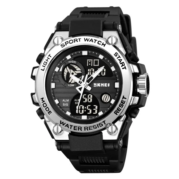 Спортивные мужские часы Skmei 2360BKSI Black-Silver фото 1