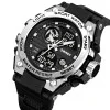 Спортивные мужские часы Skmei 2360BKSI Black-Silver фото 4