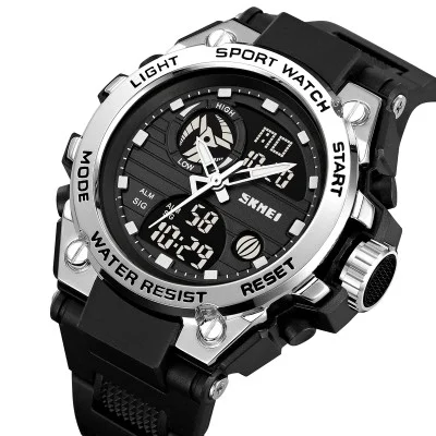 Спортивний чоловічий годинник Skmei 2360BKSI Black-Silver