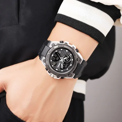 Спортивний чоловічий годинник Skmei 2360BKSI Black-Silver
