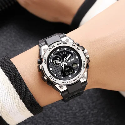 Спортивний чоловічий годинник Skmei 2360BKSI Black-Silver