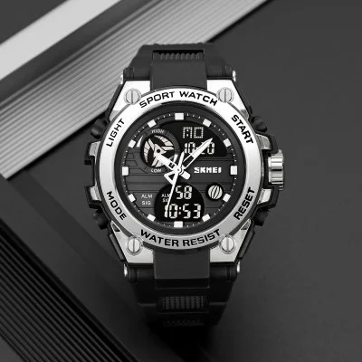 Спортивний чоловічий годинник Skmei 2360BKSI Black-Silver