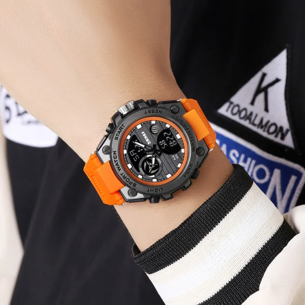 Спортивные мужские часы Skmei 2360BKOG Black-Orange фото 5