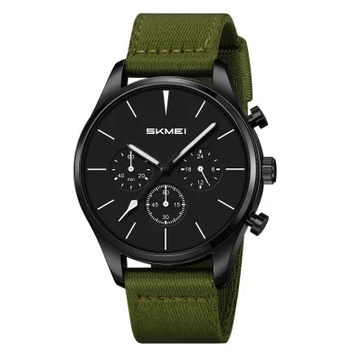 Спортивний чоловічий годинник Skmei 2367BKAG Black-Army Green