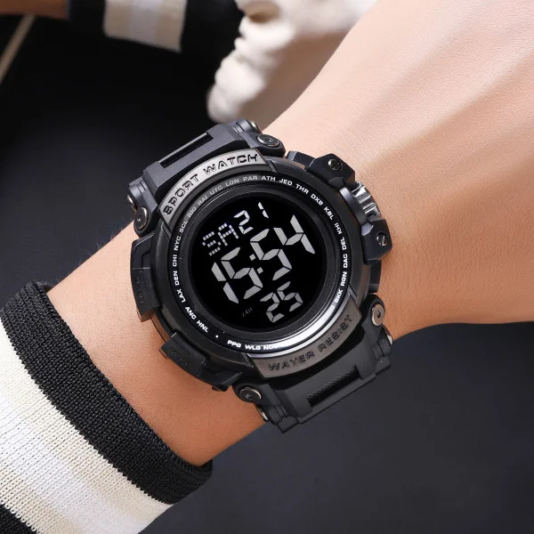 Спортивний чоловічий годинник Skmei 2422BK Black фото 5