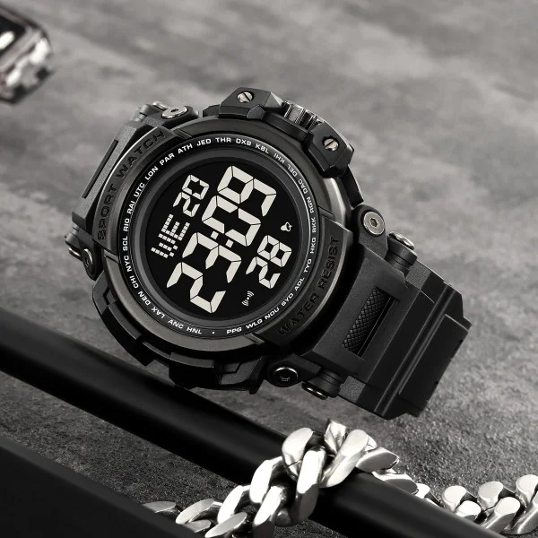 Спортивний чоловічий годинник Skmei 2422BK Black фото 6