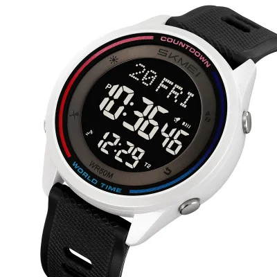 Спортивний чоловічий годинник Skmei 2348WT White