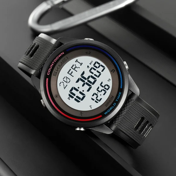 Спортивний чоловічий годинник Skmei 2348BKWT Black-White фото 6