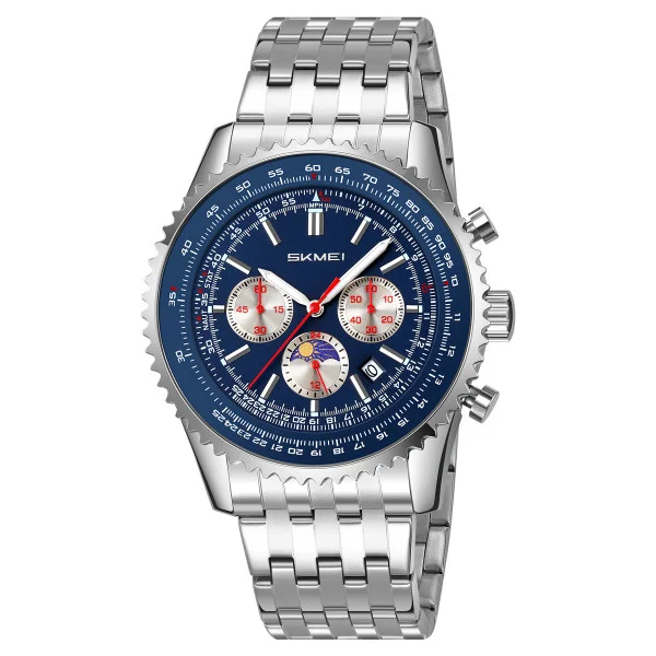 Класичний жіночий годинник Skmei 9348BU Blue фото 1