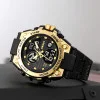 Спортивний чоловічий годинник Skmei 2360BKGD Black-Gold фото 6