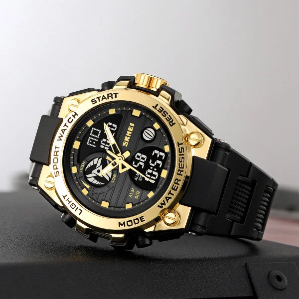 Спортивний чоловічий годинник Skmei 2360BKGD Black-Gold фото 6