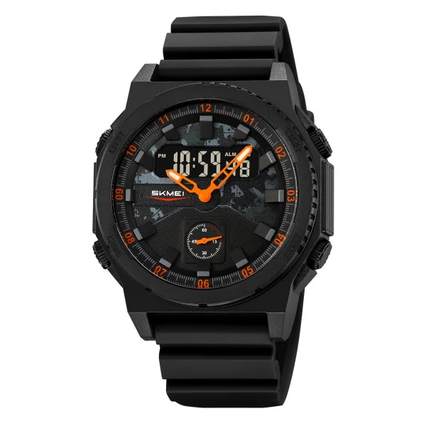 Спортивний чоловічий годинник Skmei 2355BKOG Black-Orange фото 1