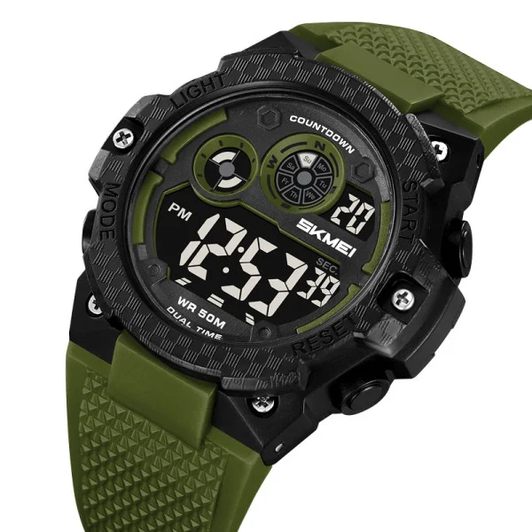 Спортивний чоловічий годинник Skmei 2337AG Army Green фото 4