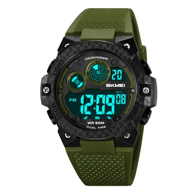 Спортивний чоловічий годинник Skmei 2337AG Army Green