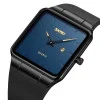 Наручные часы Skmei 1961BKBU Black-Blue нержавеющая сталь, кожаный ремешок фото 3