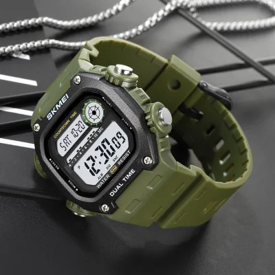 Спортивний чоловічий годинник Skmei 2126AG Army Green