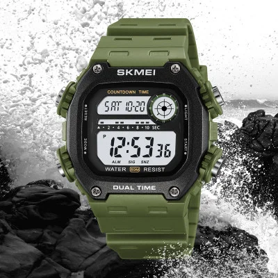 Спортивний чоловічий годинник Skmei 2126AG Army Green