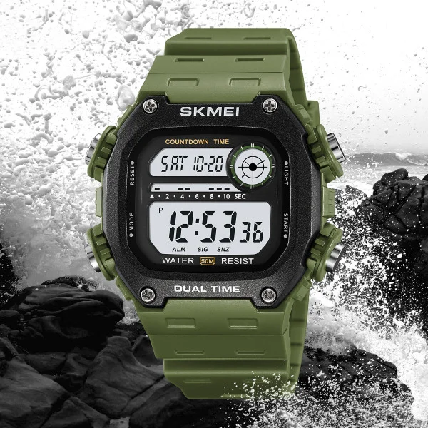 Спортивные мужские часы Skmei 2126AG Army Green фото 7