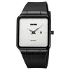 Наручные часы Skmei 1961BKSI Black-Silver нержавеющая сталь, кожаный ремешок фото 2