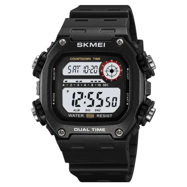 Спортивний чоловічий годинник Skmei 2126BKWT Black-White фото 1