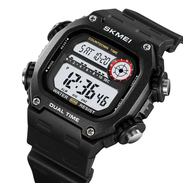 Спортивний чоловічий годинник Skmei 2126BKWT Black-White фото 3