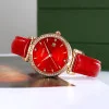 Класичний жіночий годинник Skmei 2169RGRD Rose Gold-Red фото 5
