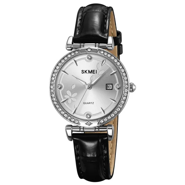 Класичний жіночий годинник Skmei 2169SIBK Silver-Black фото 1