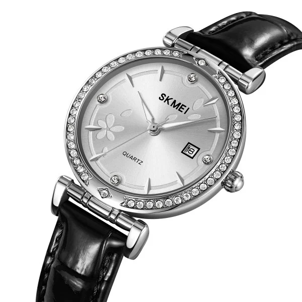 Класичний жіночий годинник Skmei 2169SIBK Silver-Black фото 3