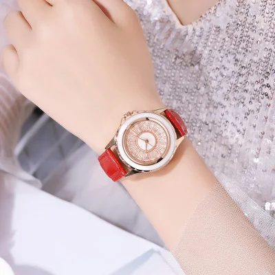 Классические женские часы Skmei 2172RGRD Rose Gold-Red