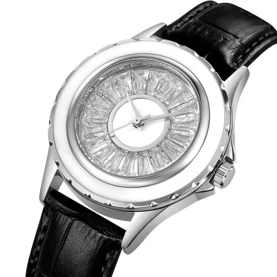 Класичний жіночий годинник Skmei 2172SIBK Silver-Black
