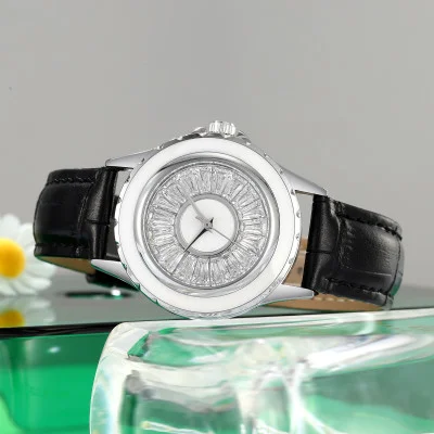 Класичний жіночий годинник Skmei 2172SIBK Silver-Black