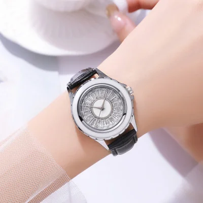 Класичний жіночий годинник Skmei 2172SIBK Silver-Black