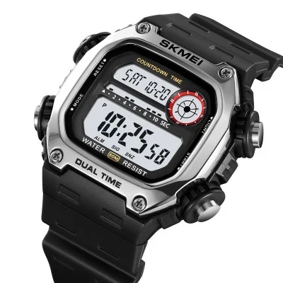 Спортивные мужские часы Skmei 2126SIBK Silver-Black