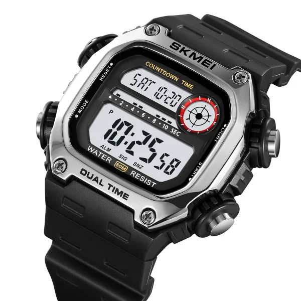 Спортивные мужские часы Skmei 2126SIBK Silver-Black фото 4