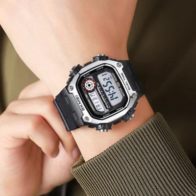 Спортивные мужские часы Skmei 2126SIBK Silver-Black