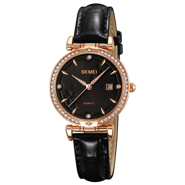 Класичний жіночий годинник Skmei 2169RGBK Rose Gold-Black фото 1
