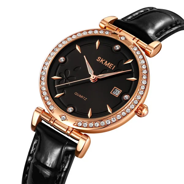 Класичний жіночий годинник Skmei 2169RGBK Rose Gold-Black фото 3